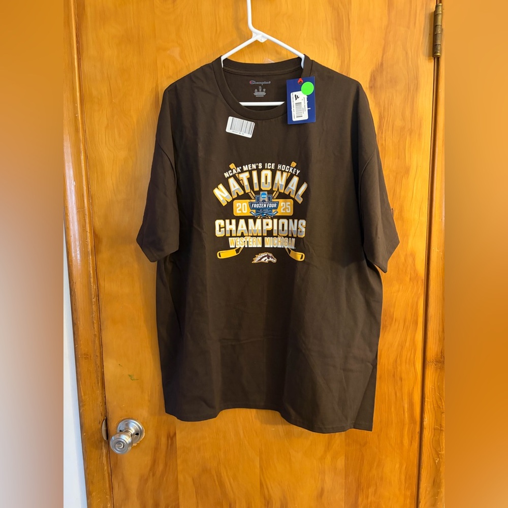 Champion Brown Western Michigan National Champions Graphic Tee